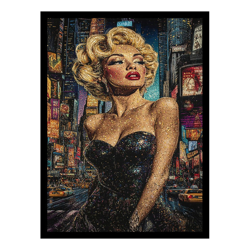 Cuadro 30x42cm Poster Tx - Marilyn Monroe En Times Square